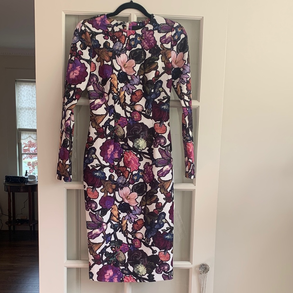 CYNTHIA ROWLEY GORGEOUS SPANDEX BLEND FLORAL DRESS